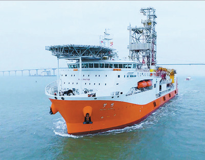 我国首艘大洋钻探船进入调试和内装阶段 “梦想”号锚定深海探地壳